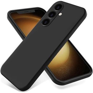 Mobigear Rubber Touch Samsung Galaxy S24 FE Silikon Hülle Backcover - Schwarz
