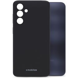 Mobilize Rubber Gelly Samsung Galaxy A25 Hülle Flexibles TPU Backcover - Matt Black