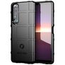 Mobigear Rugged Shield Sony Xperia 1 III Hülle Flexibles TPU Backcover Stoßfest - Schwarz