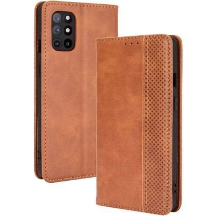 Mobigear Sensation OnePlus 8T Hülle Klapphülle Geldbörse - Cognac