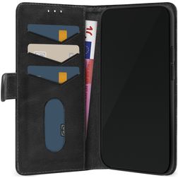 Mobilize Premium Gelly Wallet iPhone 12 Hülle Klapphülle Geldbörse - Schwarz
