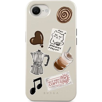 Burga Tough iPhone 16e MagSafe Hülle Hardcase Backcover Stoßfest - Oat Milk Please