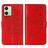Mobigear Butterfly Motorola Moto G54 Hülle Klapphülle Geldbörse - Rot