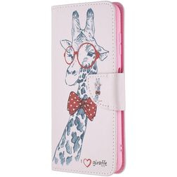 Mobigear Design Nokia G20 Hülle Klapphülle Geldbörse - Giraffe