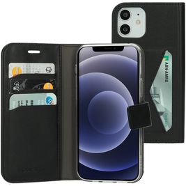 Mobiparts Classic Wallet iPhone 12 Pro Hülle Klapphülle Geldbörse - Schwarz