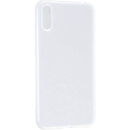 Mobigear Colors Huawei Y7 Pro (2019) Hülle Flexibles TPU Backcover - Weiß