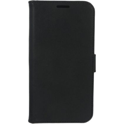 Valenta Classic iPhone 12 Pro Max Hülle Echtes Leder Klapphülle Geldbörse - Schwarz
