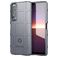 Mobigear Rugged Shield Sony Xperia 1 III Hülle Flexibles TPU Backcover Stoßfest - Grau