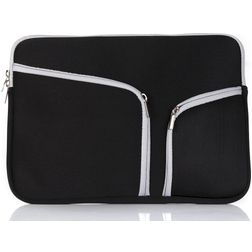 Mobigear Double Zipper Neopren Laptop Sleeve 15 - 16 Zoll Laptop Hülle - Schwarz