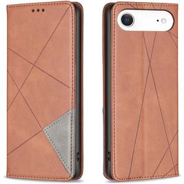 Mobigear Rhombus Slim iPhone Air Hülle Klapphülle - Braun