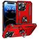 Mobigear Armor Ring iPhone 16 Pro Hülle Hardcase Backcover Stoßfest mit Ringhalter - Rot