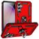 Mobigear Armor Ring Samsung Galaxy S23 FE Hülle Hardcase Backcover Stoßfest mit Ringhalter - Rot