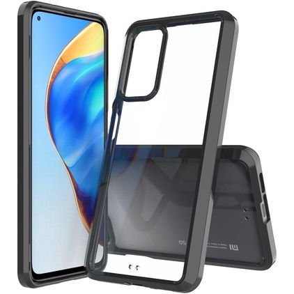 Mobigear Crystal Xiaomi Mi 10T Hülle Hardcase Backcover - Transparent / Schwarz