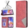 Mobigear Rhombus Slim Samsung Galaxy A23 Hülle Klapphülle - Rot