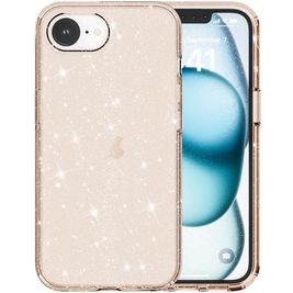 Mobigear Crystal Glitter iPhone 16e Hülle Hardcase Backcover - Gold