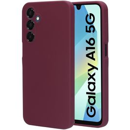 Mobiparts Samsung Galaxy A16 Silikon Hülle Backcover - Plum Red Mobiparts Samsung Galaxy A16 Silikon Hülle Backcover - Plum Red