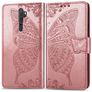 Mobigear Butterfly OPPO A5 (2020) Hülle Klapphülle Geldbörse - Roségold