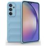 Mobigear Bumpy Samsung Galaxy A35 Hülle Flexibles TPU Backcover - Blau