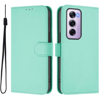 Mobigear Urban Wallet OPPO Reno 12 Pro Klapphülle Portemonnaie - Grün