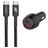 Mobigear Essentials Dual USB / USB-C Autoladegerät USB-C 1 m Power Delivery 48W - Schwarz