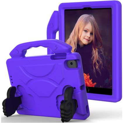 Mobigear Thumbs Up iPad Mini 4 (2015) Tablet Hülle für Kinder mit Tragegriff - Lila
