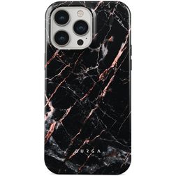 Burga Tough iPhone 15 Pro Hülle Hardcase Backcover Stoßfest - Rose Gold Marble