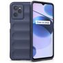 Mobigear Bumpy Realme C35 Hülle Flexibles TPU Backcover - Dunkelblau