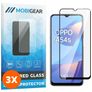 Mobigear Premium OPPO A54s Panzerglas Gehärtetes Glas Displayschutz - Hüllenfreundlich - Schwarz (3er Pack)