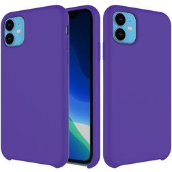 Mobigear Rubber Touch iPhone 11 Silikon Backcover - Lila