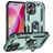 Mobigear Armor Ring iPhone 16 Hülle Hardcase Backcover Stoßfest mit Ringhalter - Grün