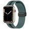 Mobigear Stripe Mag Silikon Apple Watch Armband Magnetverschluss - 49/46/45/44 mm - Schwarz / Grün