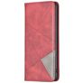Mobigear Rhombus Slim OPPO Find X5 Lite Hülle Klapphülle - Rot