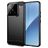 Mobigear Brushed Slim Xiaomi 15 Hülle Flexibles TPU Backcover - Schwarz