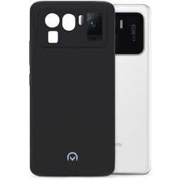 Mobilize Rubber Gelly Xiaomi Mi 11 Ultra Hülle Flexibles TPU Backcover - Matt Black