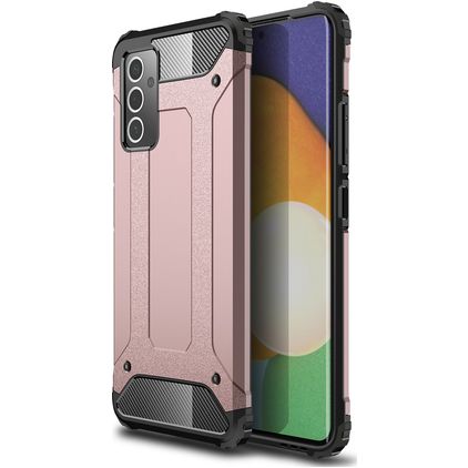 Mobigear Outdoor Samsung Galaxy A82 5G Hülle Hardcase Backcover Stoßfest - Roségold
