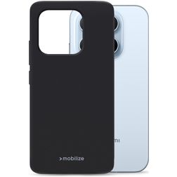 Mobilize Rubber Gelly Xiaomi 17 Hülle Flexibles TPU Backcover - Schwarz