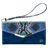 Mobilize Gelly Velvet Samsung Galaxy A40 Hülle Abnehmbare 2in1 Clutch - Royal Blue Snake