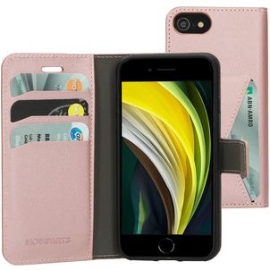Mobiparts Classic Wallet iPhone 7 Hülle Klapphülle Geldbörse - Pink