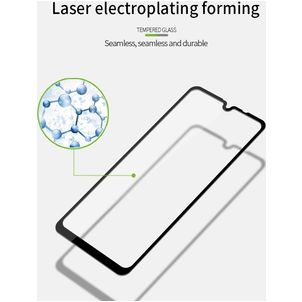 Mobigear Premium LG K40s Panzerglas Gehärtetes Glas Displayschutz - Hüllenfreundlich - Schwarz