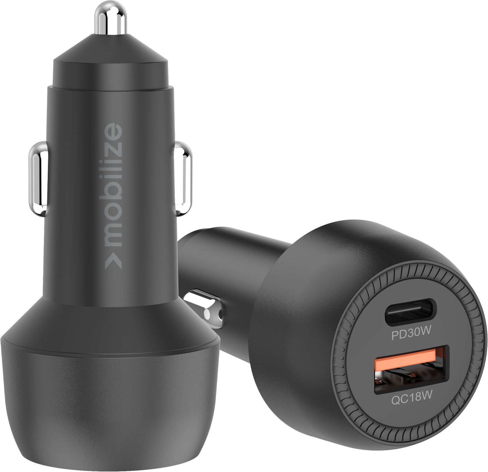 Mobilize Dual USB / USB-C Auto Ladegerät Power Delivery 48W - Schwarz ...