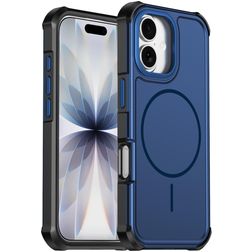 Mobigear Airbag Shockproof iPhone 17 MagSafe Hülle Hardcase Backcover Stoßfest - Blau