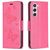 Mobigear Butterfly Samsung Galaxy S23 Hülle Klapphülle Geldbörse - Magenta