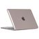 Mobigear Crystal Case MacBook Air 13 Zoll (2022-2026) Hardcase Hülle MacBook Case - Grau - Model A2681 / A3113 / A3240 / A3449