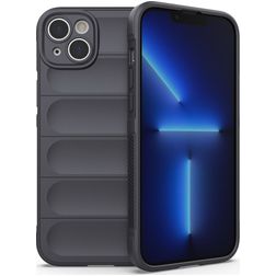 Mobigear Bumpy iPhone 14 Plus Hülle Flexibles TPU Backcover - Charcoal