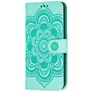 Mobigear Mandala Motorola One Hyper Hülle Klapphülle Geldbörse - Türkis