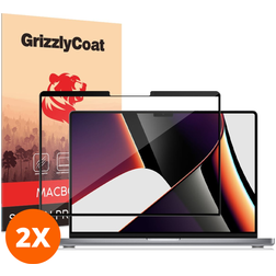GrizzlyCoat Premium MacBook Pro 14 Zoll (2021-2026) Displayschutz Schutzfolie - Hüllenfreundlich (2er Pack)