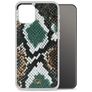 Mobilize Magnet Gelly iPhone 12 Mini Hülle Flexibles TPU Backcover Stoßfest - Green Snake