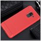 Mobigear Brushed Slim Samsung Galaxy A8 (2018) Hülle Flexibles TPU Backcover - Rot
