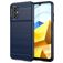 Mobigear Brushed Slim POCO M5 Hülle Flexibles TPU Backcover - Marineblau