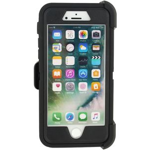 Xccess Survivor Essential iPhone 8 Hülle Hardcase Backcover Stoßfest mit Ständer - Schwarz